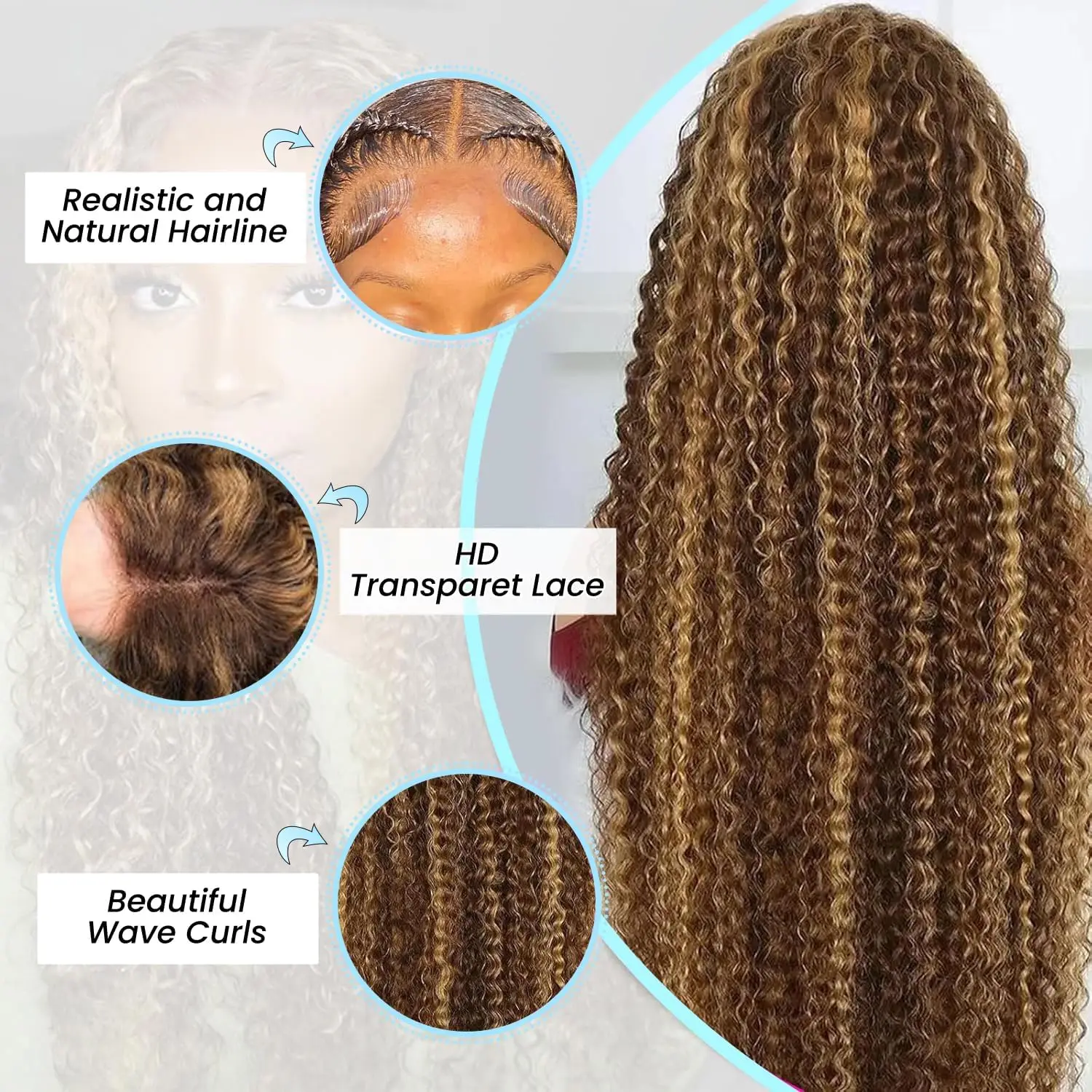 Thumbnail 3 - #38 Curly Human Hair Extensions Deals & Discounts