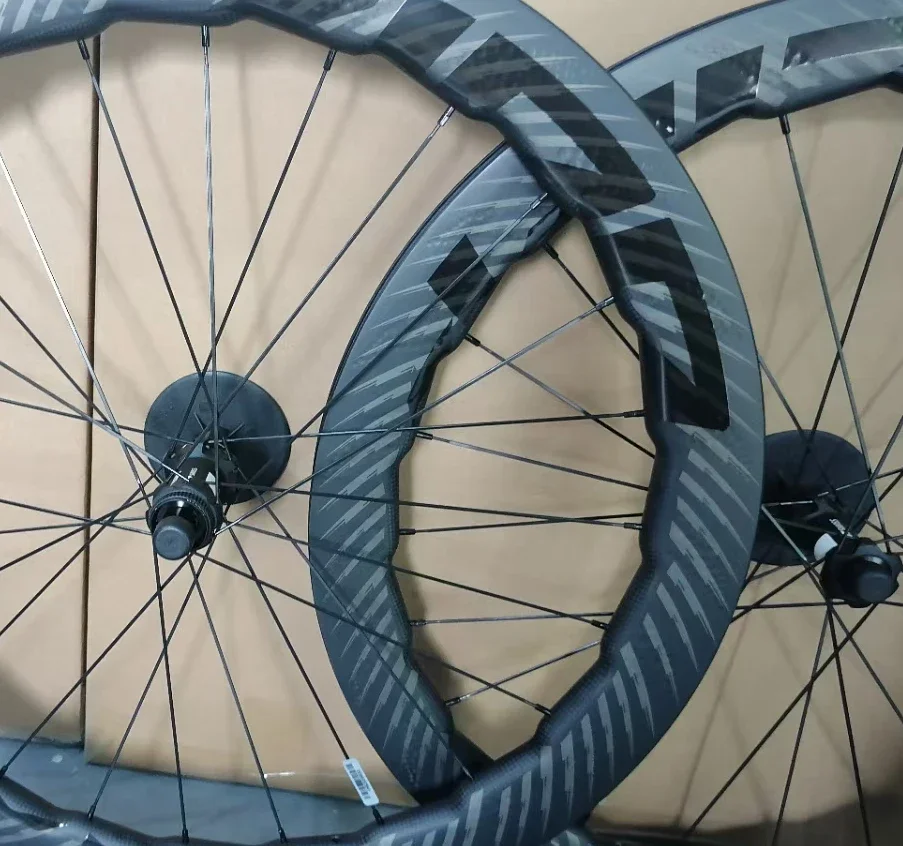 AliExpress NONE 700C New 454 Carbon Road Bike Disc Wheels Gravel Ceramic Ratcher 60T Hub 700c Light Carbon Clincher Disc Road Bike Wheelset