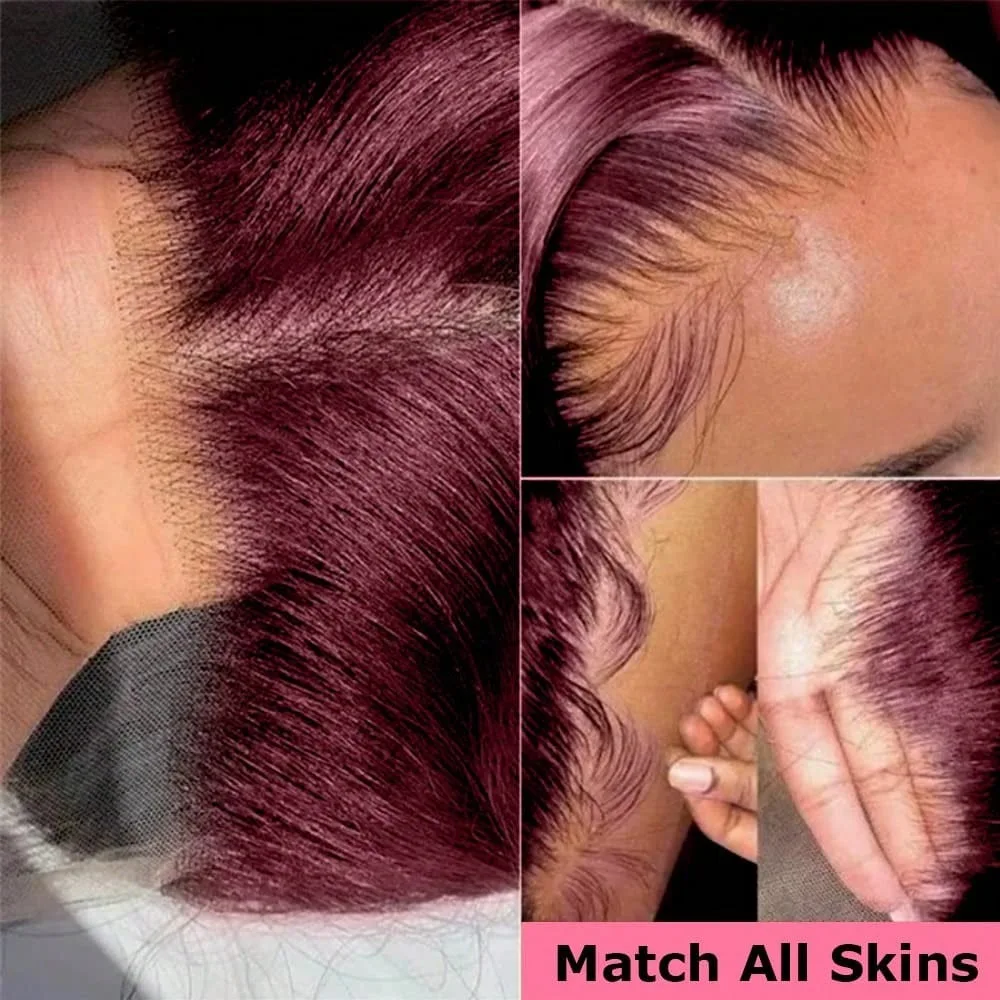 99j Body Wave Human Hair Wigs 13x6 Hd Lace Frontal Human Hair Wigs Transparent Lace Colored Lace Front Wig For Women 32Inch