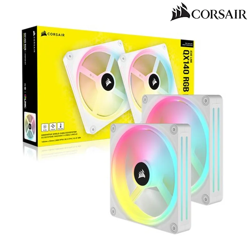 [Coursair genuine] CORSAIR iCUE LINK QX140 RGB STARTER KIT White (2PACK/Controller)