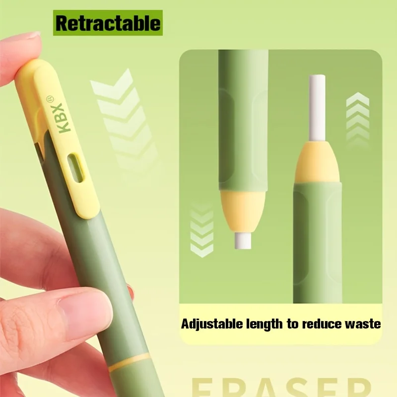 Picture 5: 11 Pencil-Shaped Erasers| Push-Button Type, Refillable, Available in Various Styles, Suitable for Sketching, Drawing, Writing, O