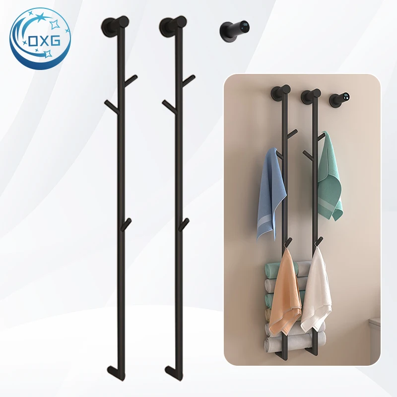 

OXG 304, грелки для полотенец из нержавеющей стали для ванной комнаты, быстросохнущая вешалка для полотенец с электрическим подогревом, скрытая установка со встроенным таймером