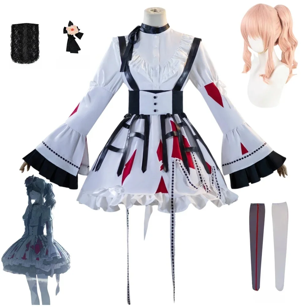 Akiyama Mizuki Cosplay Kostuum PJSK Mooie Feestjurk Uniform Halloween Outfit Vrouwen Nieuw - afbeelding 2