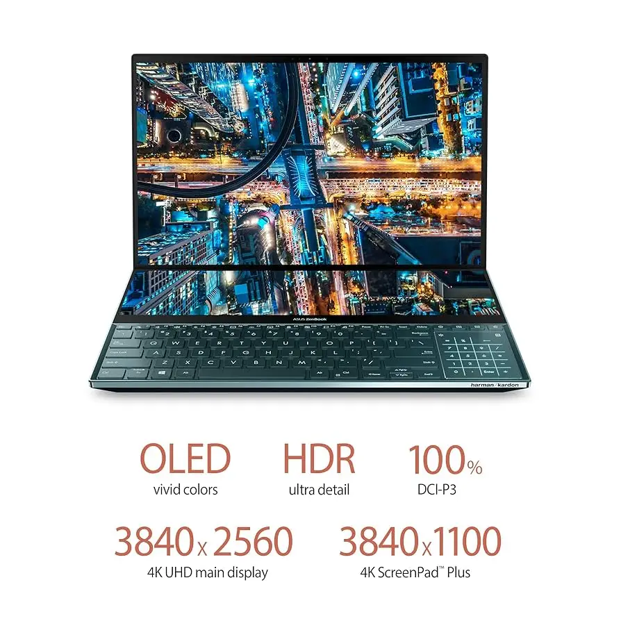 

100% БЫСТРАЯ ДОСТАВКА, НОВЫЙ ASUS Zenbook Pro UX581L 15,6 4K OLED 1 ТБ SSD 32 ГБ ОЗУ