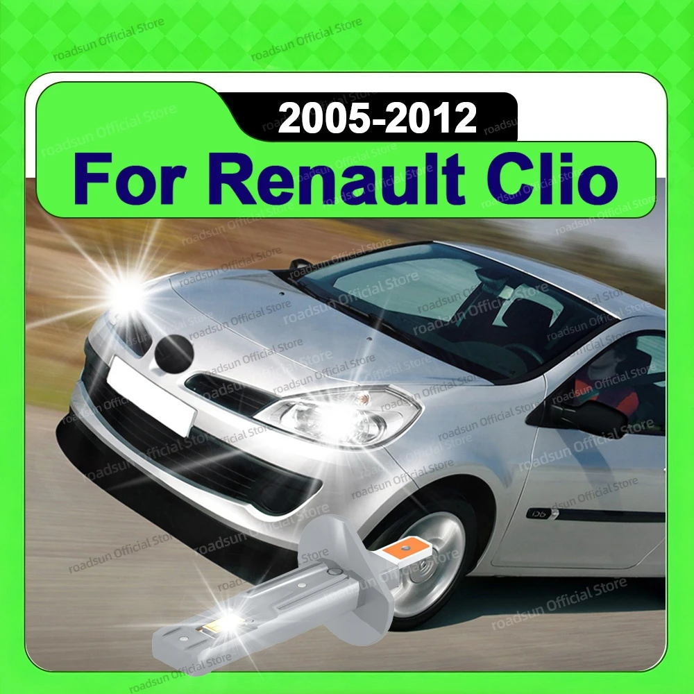 

2/4Pcs High Power H7 Turbo LED Head Lamp Bulbs 30000LM H1 Headlight For Renault Clio 2005-2012 2006 2007 2008 2009 2010 2011