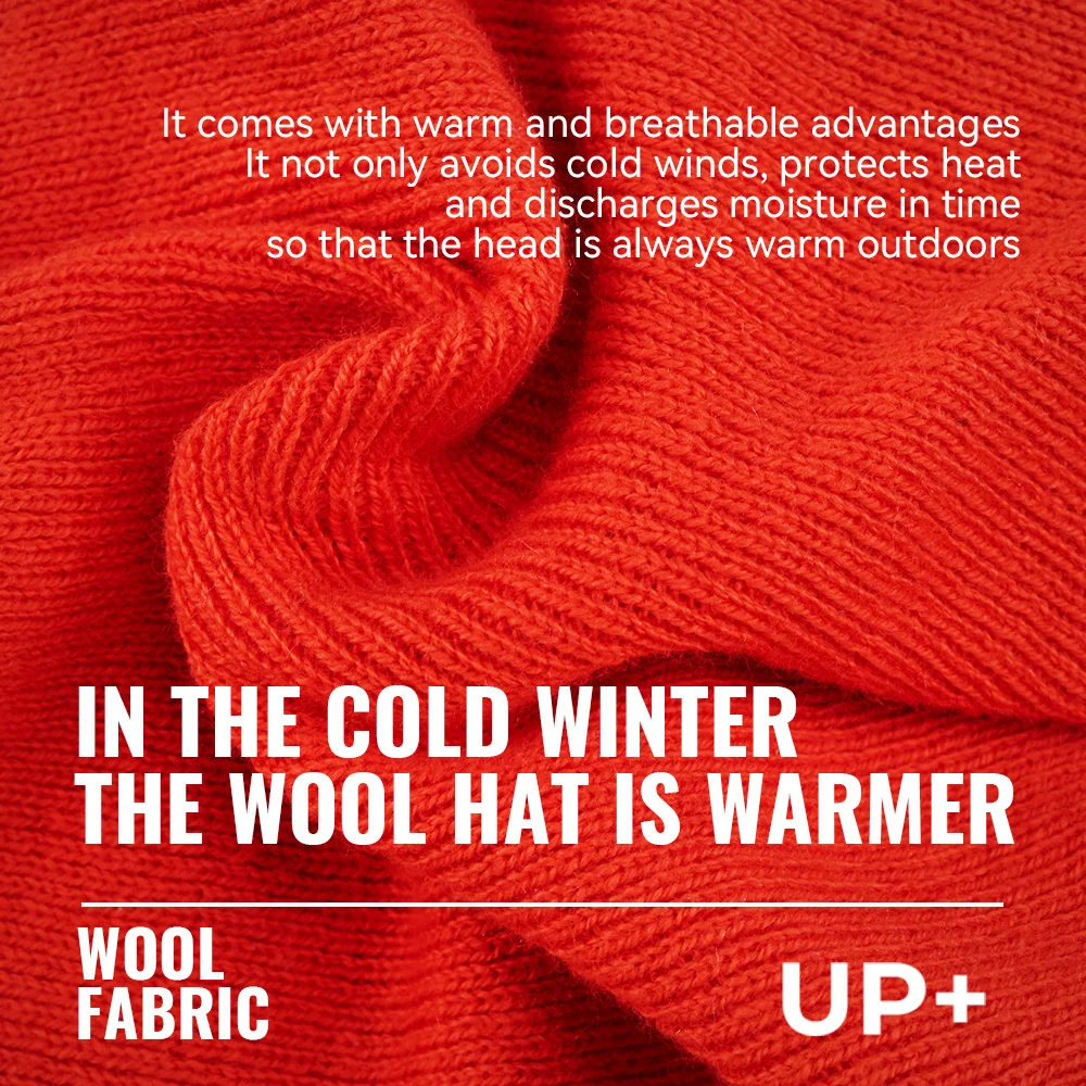 WRELS Merino قبعة صوف للرجال والنساء لينة صياد قبعة دافئة محبوك قبعة الشتاء قبعة Skullie للطقس البارد #6