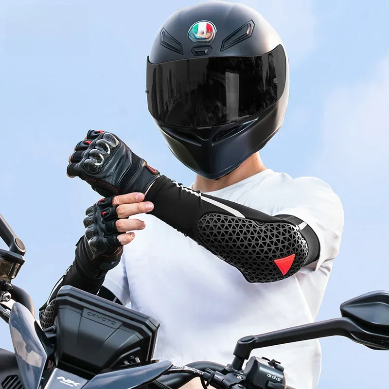 AliExpress NONE MOTOWOLF Summer Breathable Motorcycle Elbow Pads Elastic Motocross Elbow Protector MTB Cycling Arm Sleeve Motorcycle Equipment