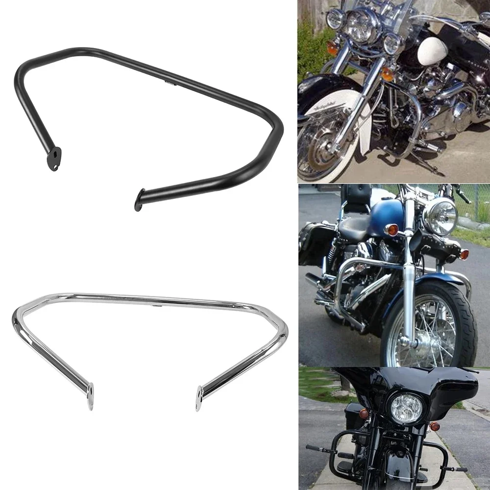 Chromowany motocykl 1 1/4 "autostrada osłona silnika pasek awaryjny metalowy dla Harley Touring Road King Street Road Electra Glide 2009-2018 — zdjęcie 2