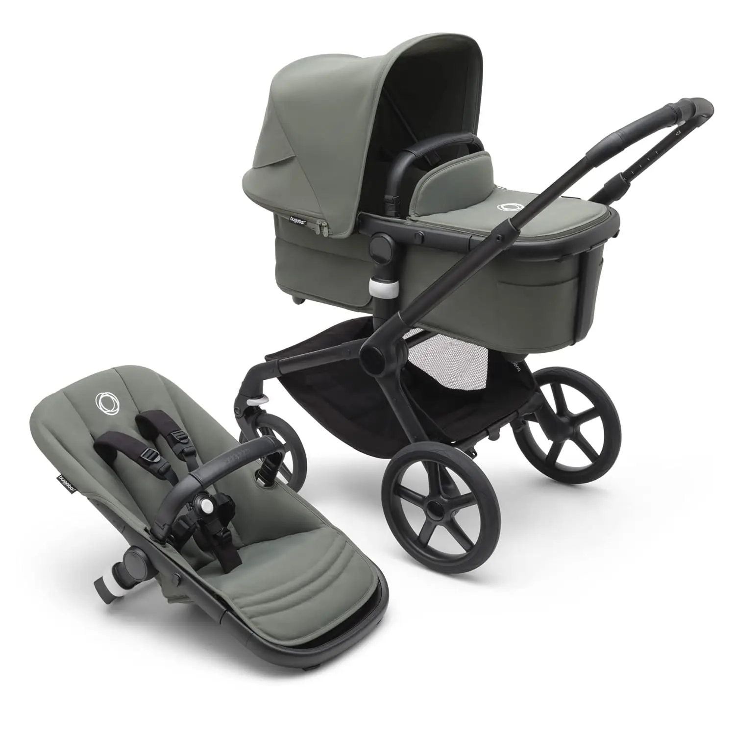 Best Deal Fox 5 All-Rrain Strolle 2-in-1 Baby Voll federung einfach zu falten geräumige Stuben wagen ausziehbare Kleinkinds itz einhändig