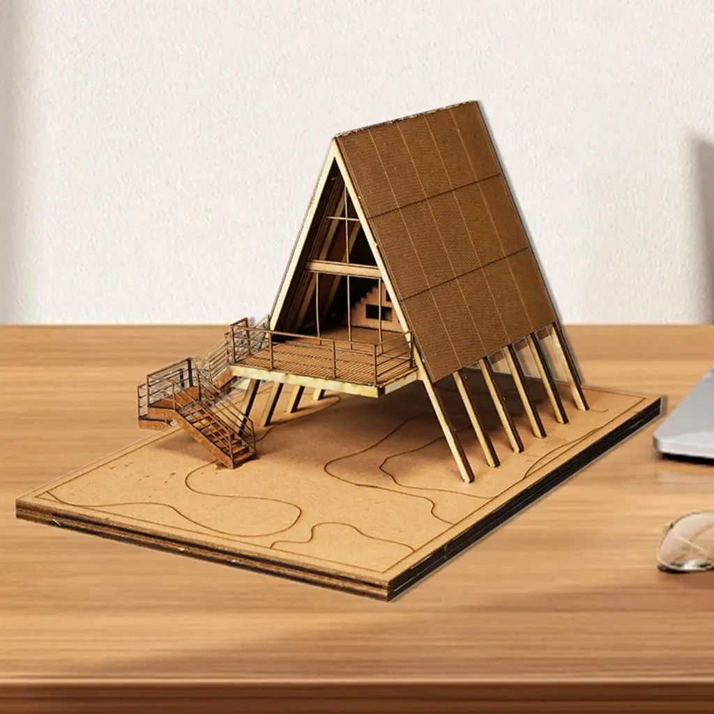 Villa-Modellbausatz im Maßstab 1 72, Mini-Haus, DIY-Handwerk, Landschaft, Baumaterialien für Diorama, Sandtisch, Layout, Mikro-Landschaftsdekoration