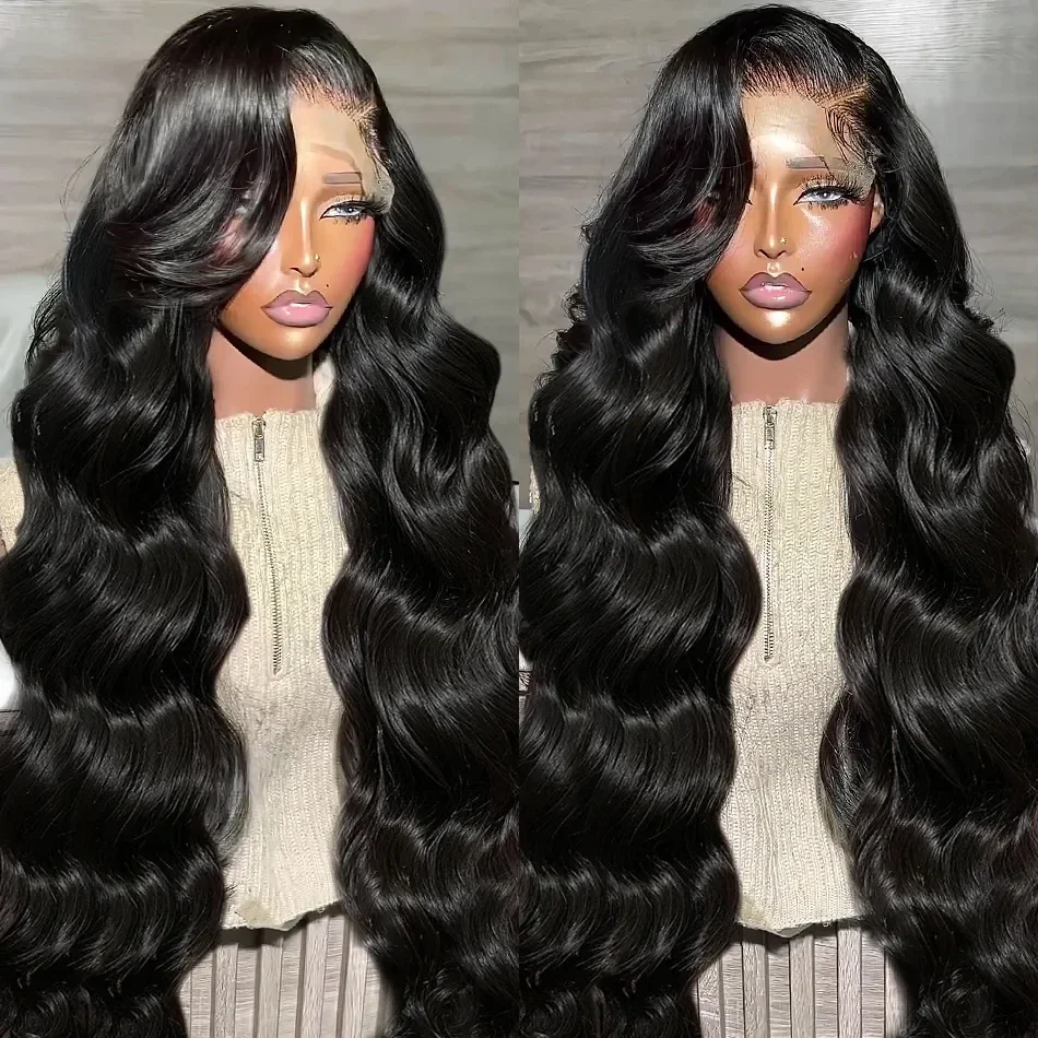 30Inch Body Wave Lace Front Wig Human Hair Glueless Wig Ready to Wear 13x6 HD Transparent Human Hair Lace Frontal Brazilian Wigs