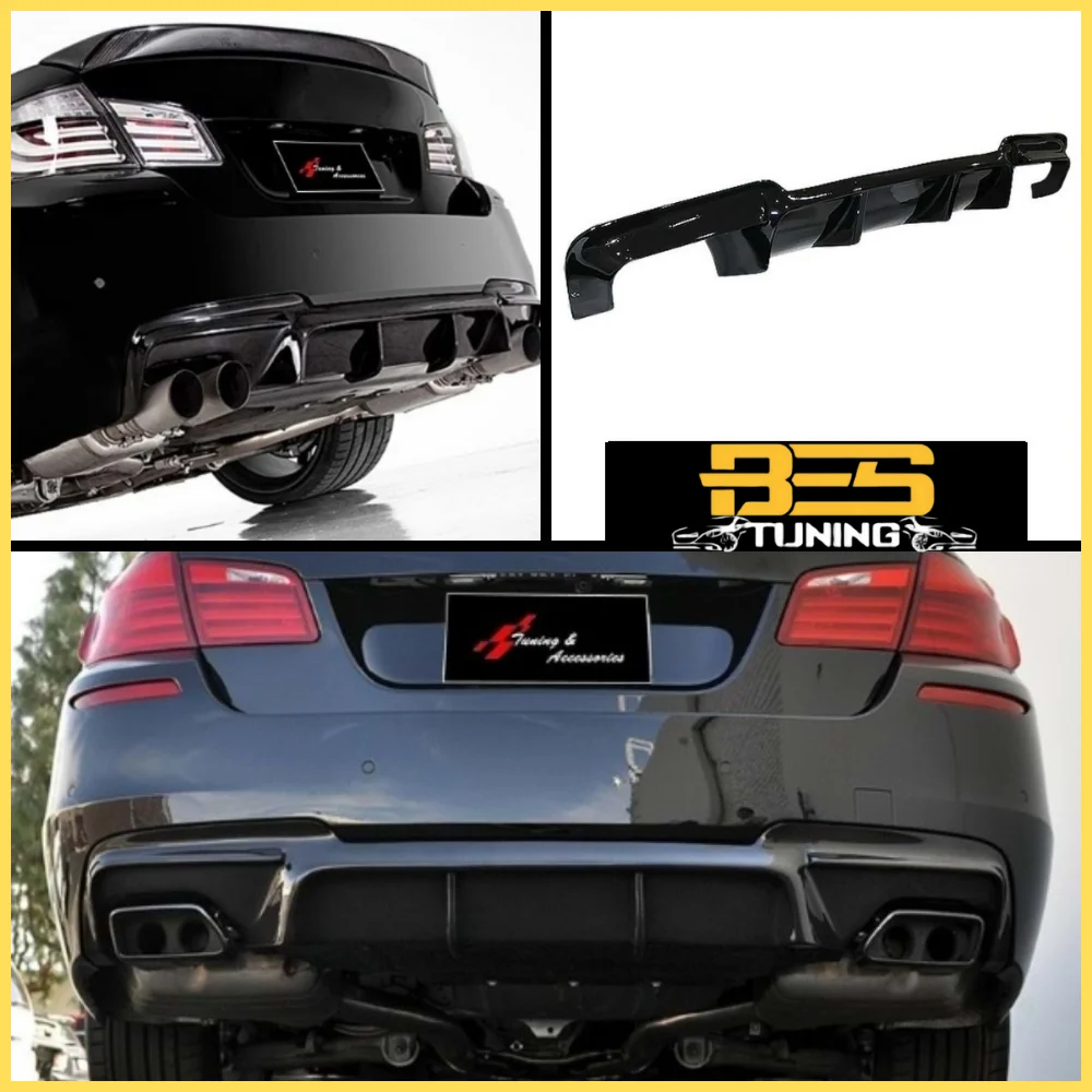 Car Rear Bumper Lip Diffuser Spoiler Rear Side Splitters Flaps For BMW F10 Vorsteiner Style Spoiler Deflector Durable Protector