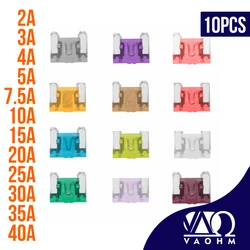 10PCS Auto Blade Type Micro Car Overcurrent protector 3A 5A 7.5A 10A 15A 20A 25A 30A 35A 40A