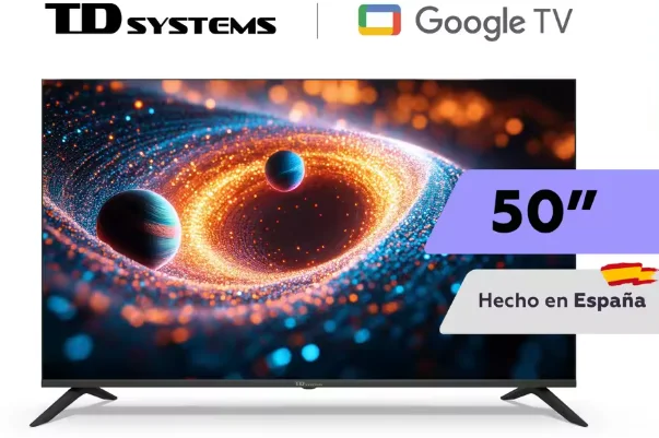 

TD Systems K50DLC21GLE Smart TV 50 дюймов 4K UHD con Android 14, Asistente de Google Integrado y Control por 3)