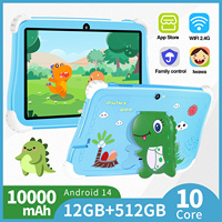 7 Inch Dinosaur Kids Tablet Children Laptop Learning Education Computer For Preschool Studying Educational Montessori Toy PC
