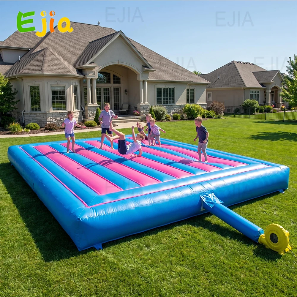 

6x4m Inflatable Air Pad Durable PVC Giant Inflatable Jumping Mat Jumping Mattress Bounce Pad for Gymnastics, Trampoline Training