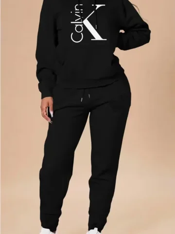 Women's Casual Hooded Sweatshirt Long Sleeve Letter Print Top Winter Fitted Sportswear with Pockets