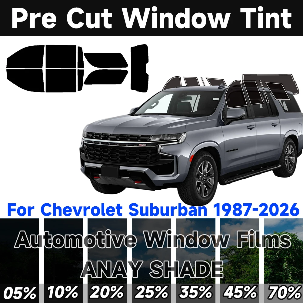 

Precut Window Tint Car for Chevrolet Suburban 1987-2026 Auto Sun Uv Block Heat & Glare 2Ply Window Protector Privacy Films Shade