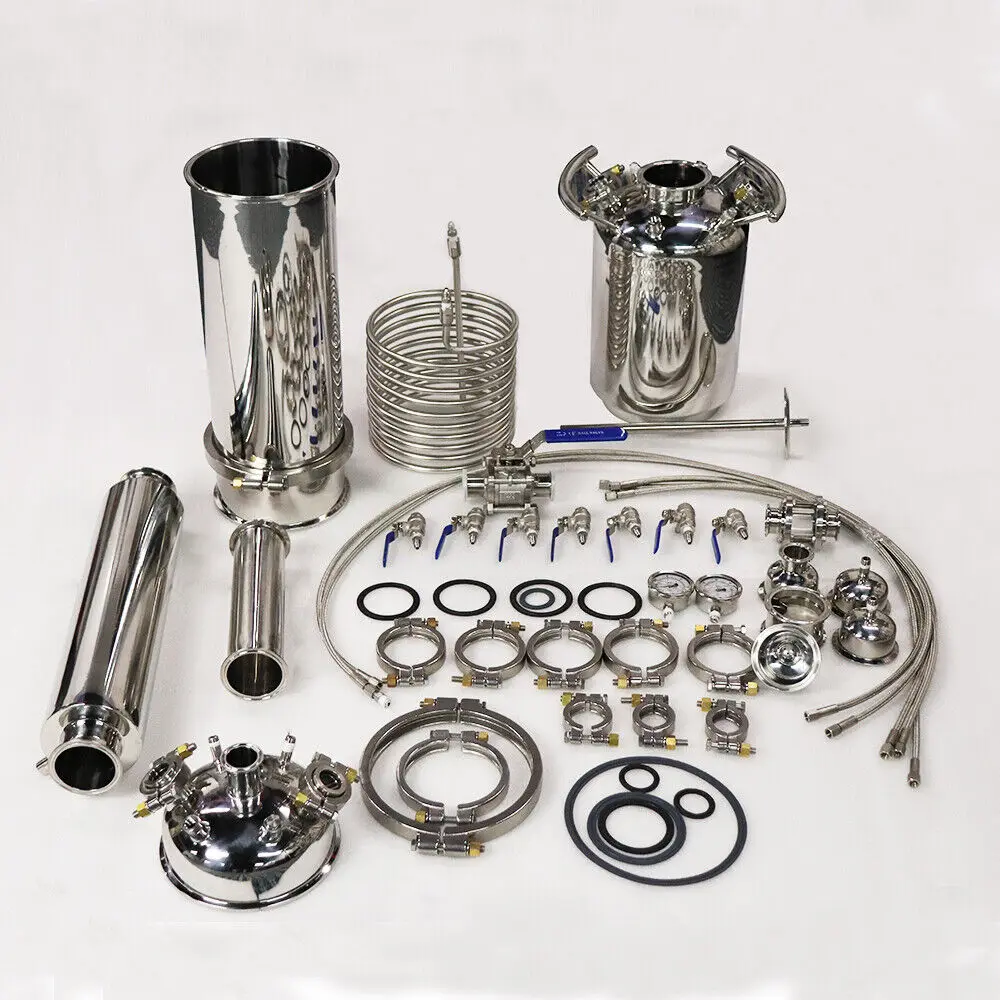 2LB Jacketed Closed Loop Extractor 4*24" Chamber with Removable Bracket