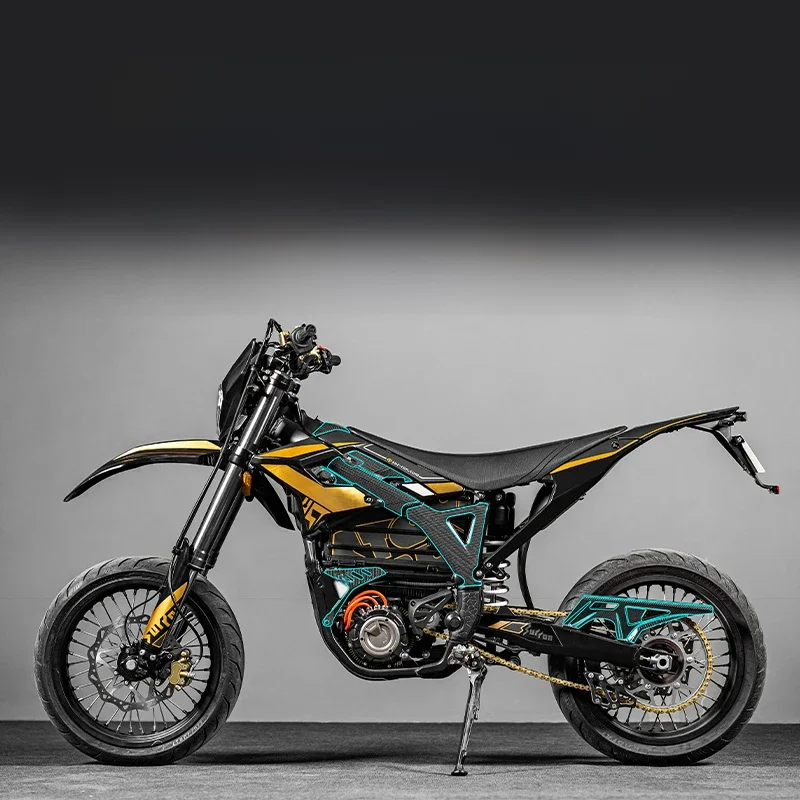 Dla Surron STORM Bee motocykl Fairing naklejki z włókna węglowego zestawy akcesoriów rowerowych dekoracje naklejki ochronne naklejki — zdjęcie 2