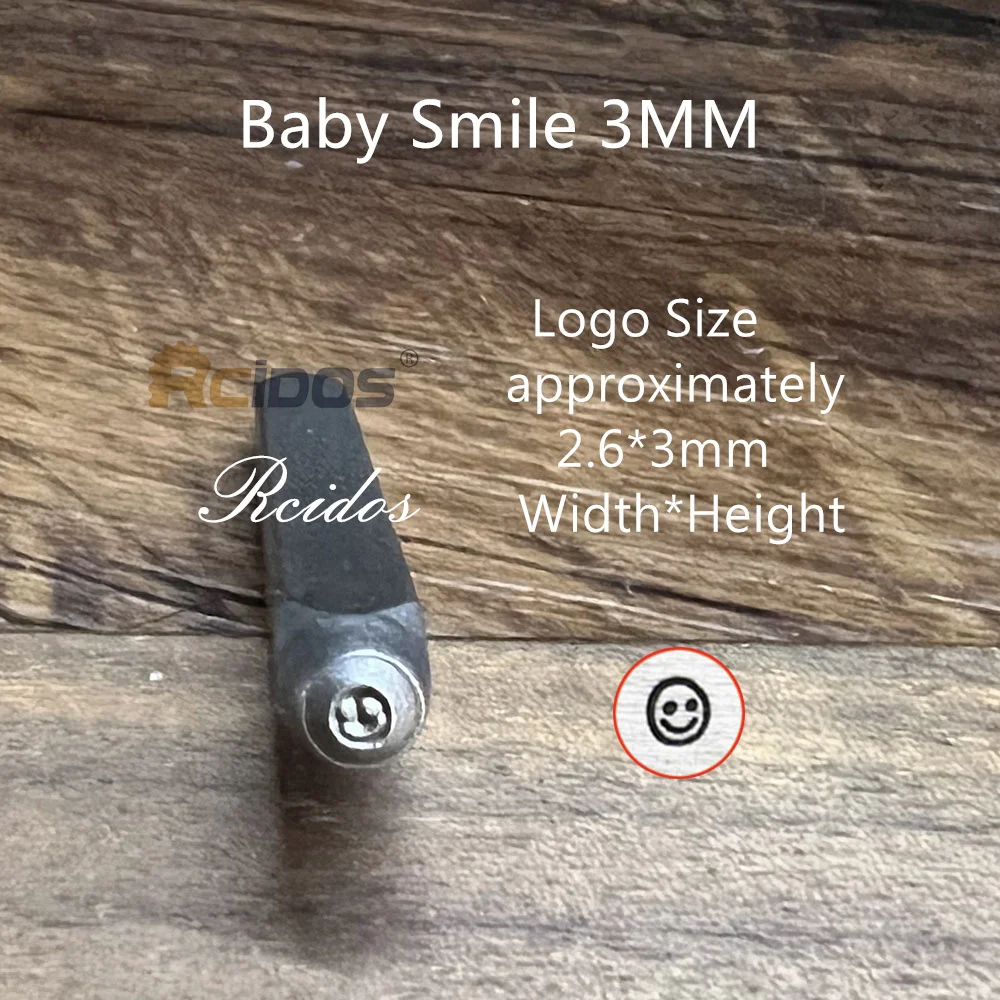 ابتسامة الوجه نمط المعادن والمجوهرات الصلب ختم، سعر 1PCS #3