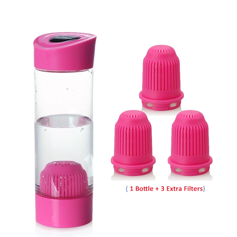 550 мл чашка Alka, портативный набор бутылок с фильтром для щелочной воды с 3 фильтрами, уличный pH-алкализатор, бутылка для очистки воды