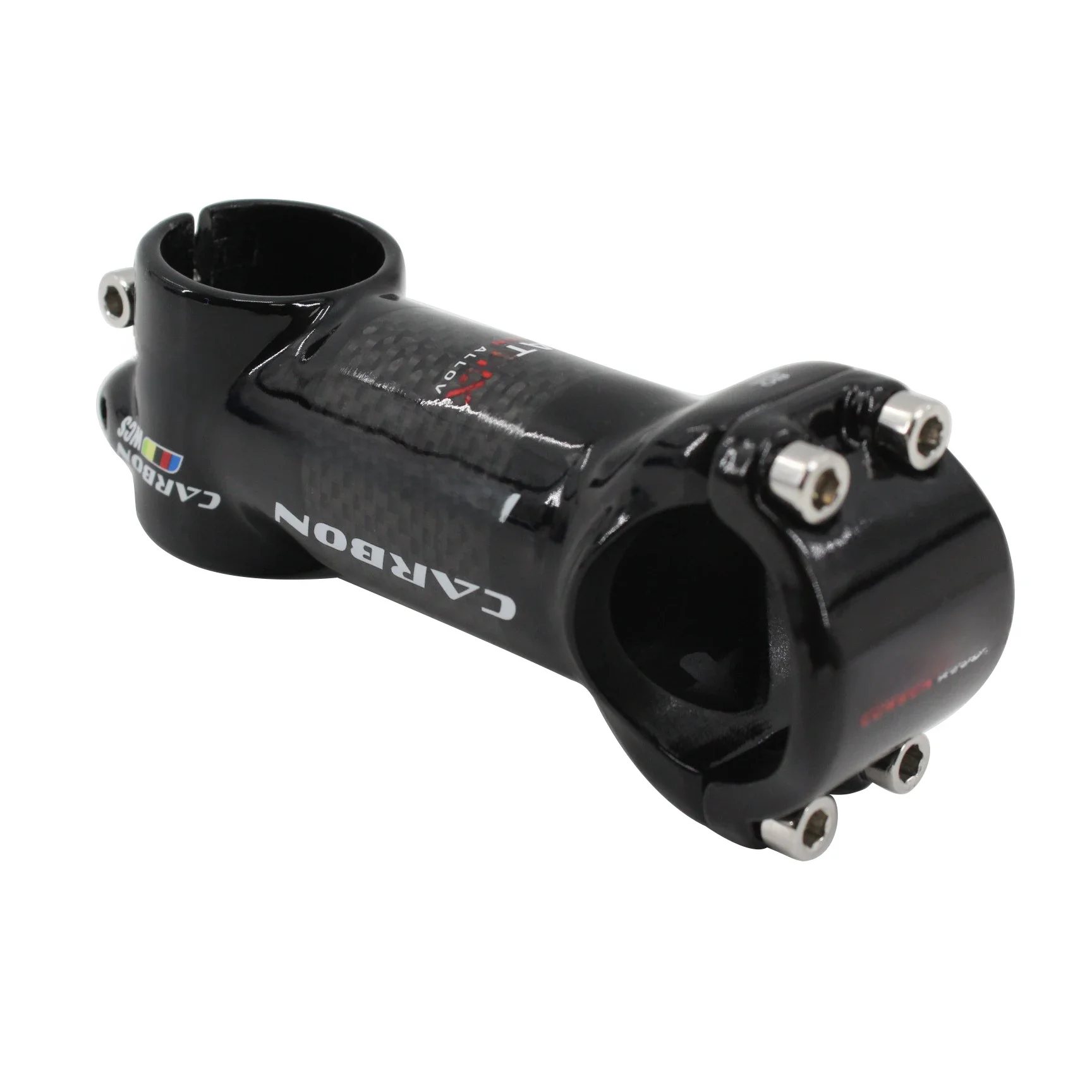 AliExpress New Mountain Road Bike Aluminium Alloy+3k Carbon Fibre Stem Carbon Bicycle Stem MTB carbon light Parts 31.8*70/80/90/100/110mm