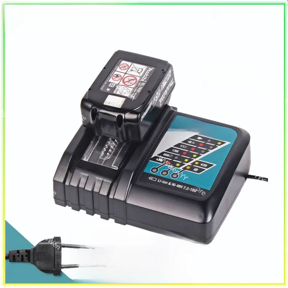 100% original makita 2.4ah 18v li-ion ladegerät dc18rf bl1840 bl1830 bl1430bl1440 dc18rc lade