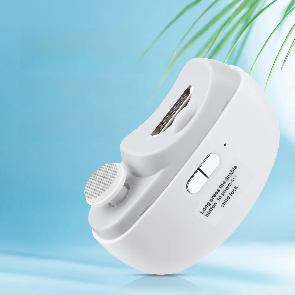 Coupe-ongles électrique avec lumière, automatique, pour adultes et bébés, ciseaux pour orteils, pédicure, polissage des ongles