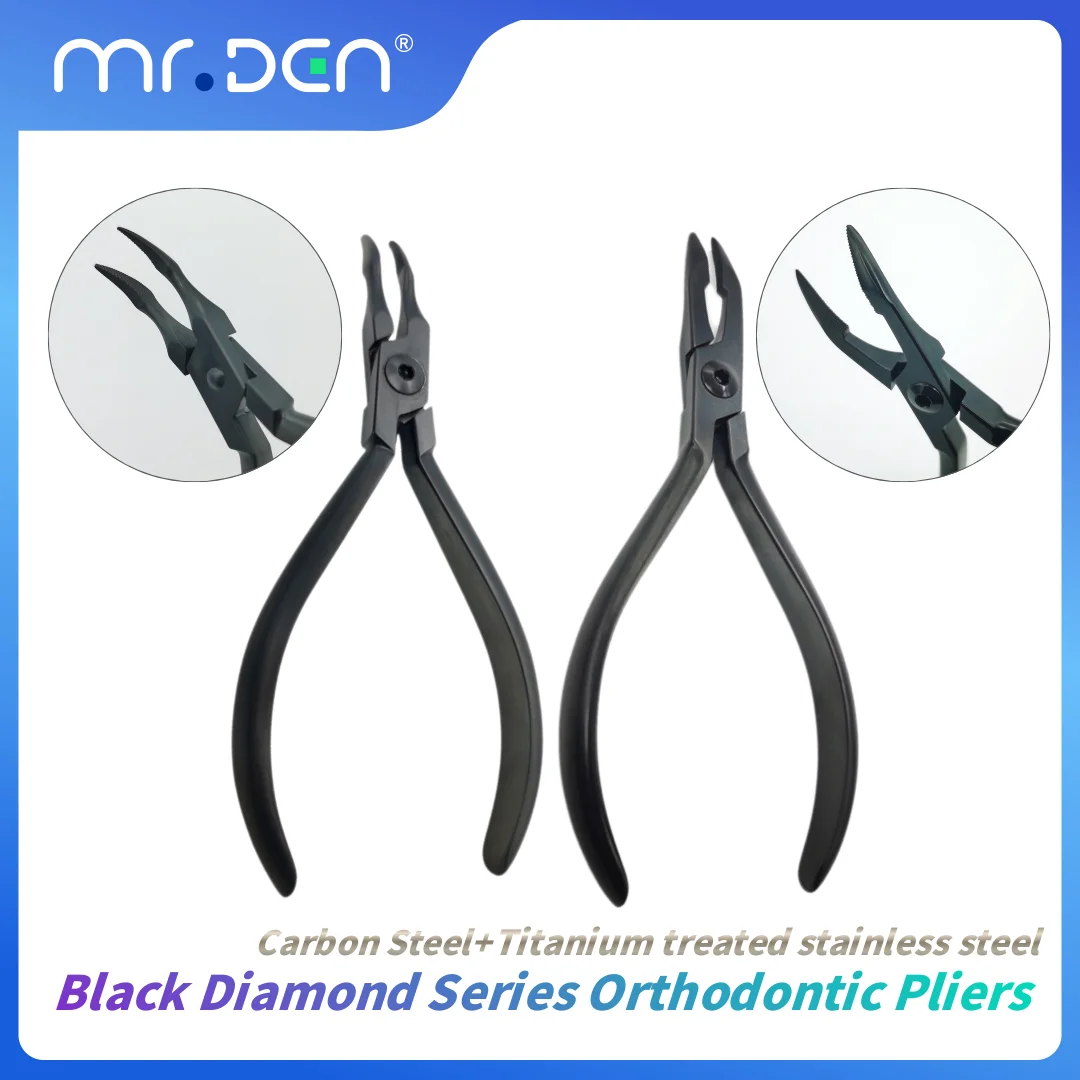 

Hardened Dental Pliers Black Diamond Series Slim Weingart Pliers Titanium Coated Stainless Steel Orthodontic Tools