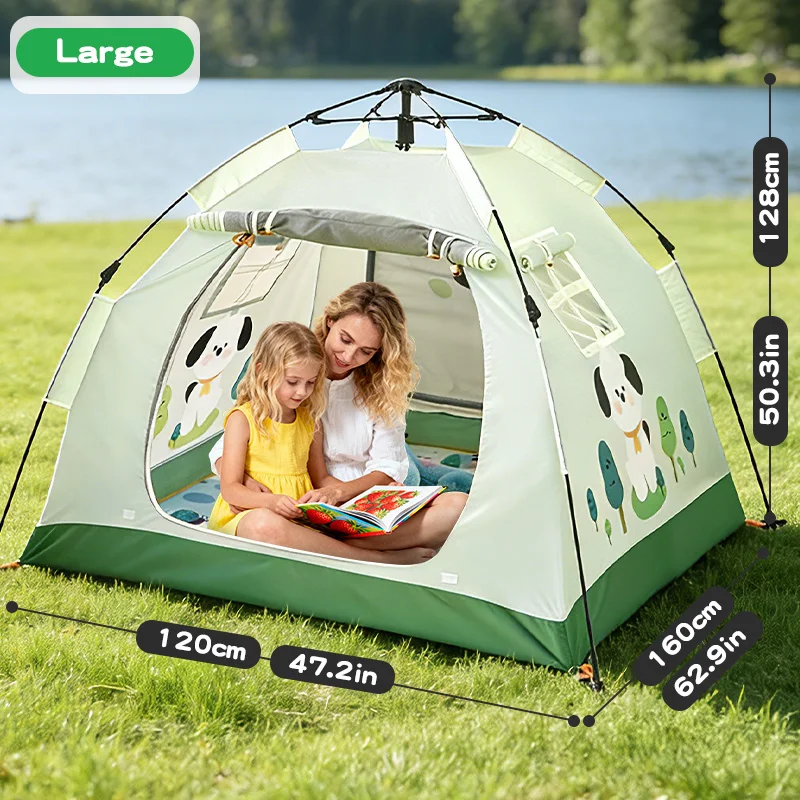 خيمة سهلة التركيب مقاومة للماء للأنشطة الخارجية والتخييم والنزهات، مثالية للاستخدام في الحدائق والساحات والمنتزهات وللعائلات