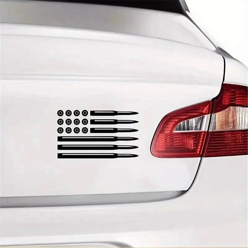 Bullet American Flag Bumper Decal Usa Pro Gun Rights Infidel Car Sticker Vinyl Decal view 6