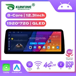 12,3 inch In-cell QLED-scherm Autoradio Android Octa Core Autoradio DVD GPS-navigatie Carplay Android Auto 4G WIFI GPS