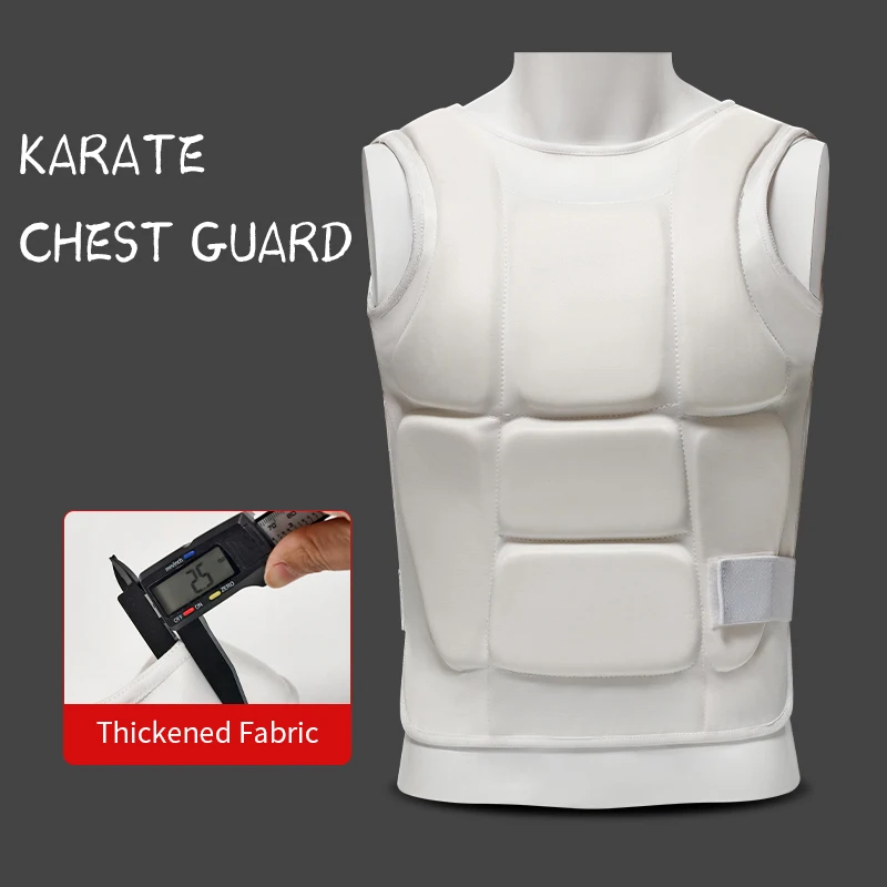 Karate Chest Protector Chest Guard Rib Shield Armour Taekwondo Muay Boxing Competition Chest Protection Clothing Accessories