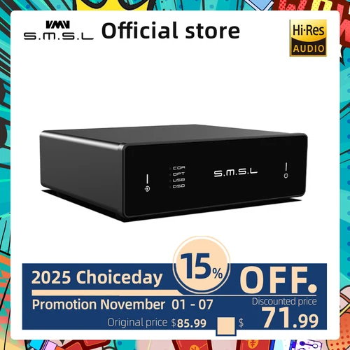 SMSL D1 Audio de nivel básico de alta resolución DAC 768kHz/32bit BD34352EKV con USB Plug-and-Play Simplicity compatible con altavoces activos
