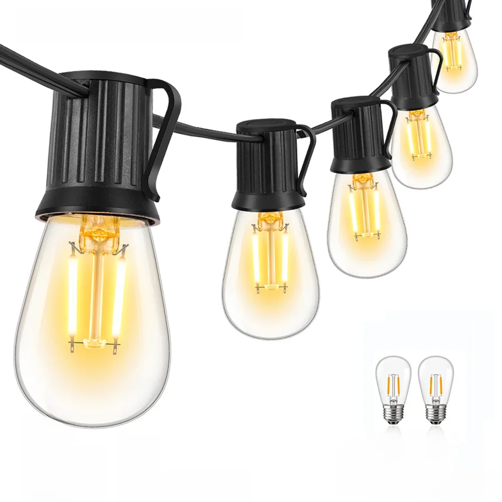 Kunststoff S14 Led Girlande E27 220V EU Lichterketten Bruchsicher Wasserdicht Anschließbar Garten Outdoor Neue Jahr Dekorative Girlande
