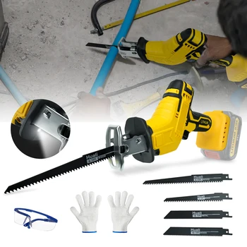 Dewalt 20V 배터리용 왕복 톱, 가변 속도, 4 개의 톱날, 금속 목재 절단 세이버 톱 (배터리 없음), 0-3000SPM