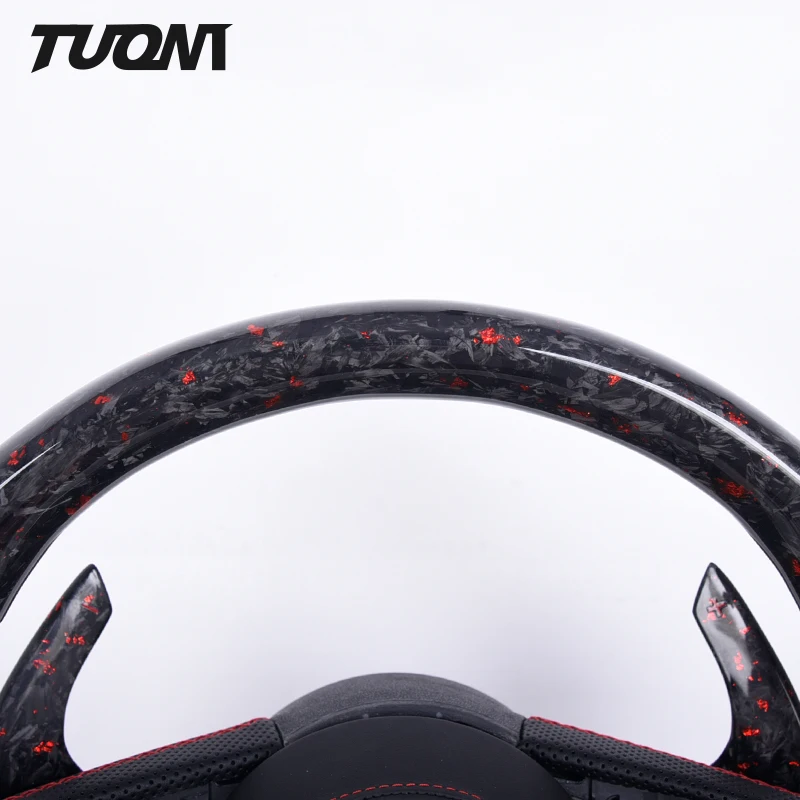 Fit For Audi A3 8Y A4 B8 A6 C6 A7 Q3 Q5 S3 8V S4 Rs3 Rs7 TT 8J MK2 R8 SQ5 Sports Forged Carbon Fiber Led Cars Steering Wheel