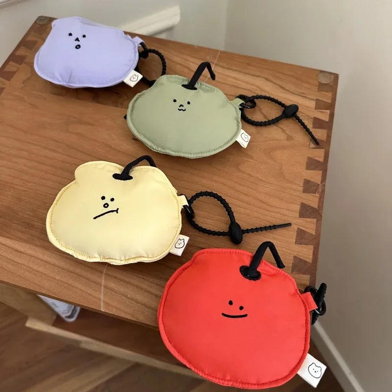 Ins Fashion Cute Fabric Coin Storage Bag Coin Pouch Korean Portable Wireless Earphone Protector Cover Kawaii Charm Pendant Gifts — zdjęcie 2