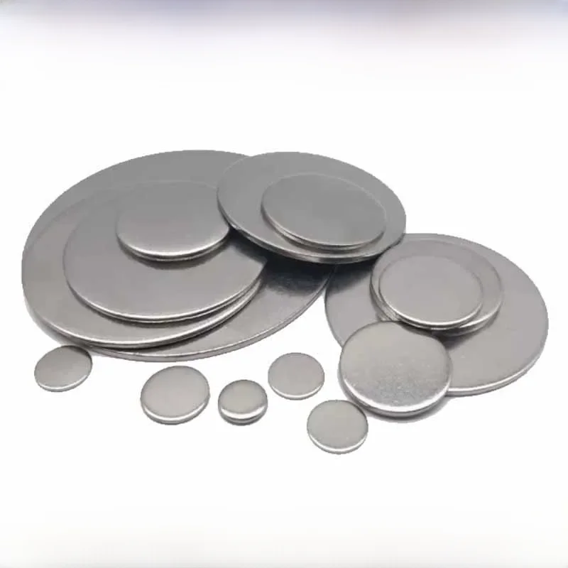 1/2/5/10 pièces 304 plaque ronde en acier inoxydable feuille circulaire 304 disque plat disque rond diamètre 6-100mm et épaisseur 1-2.7mm