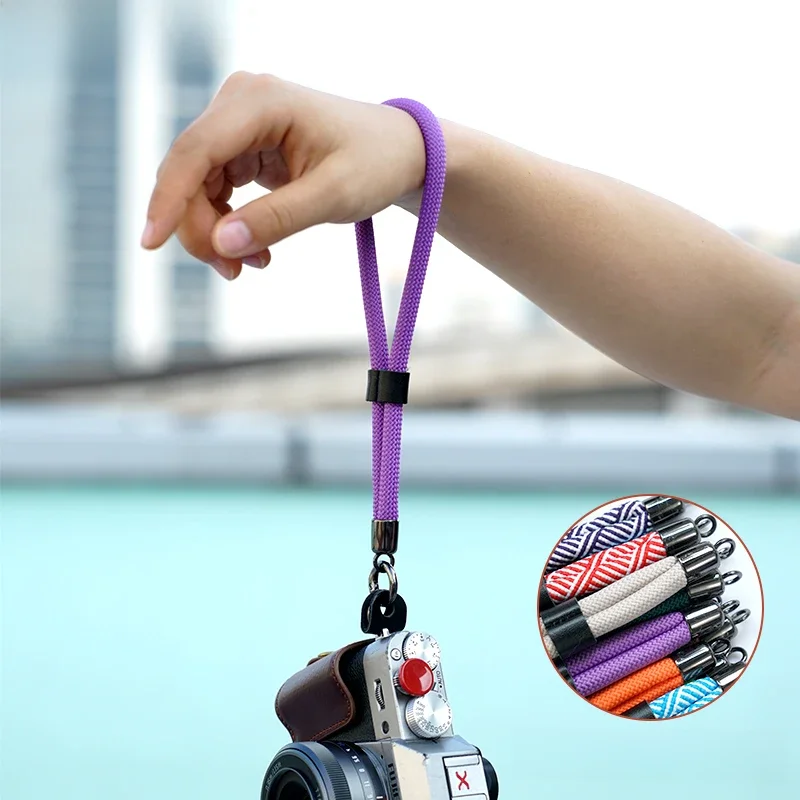 Nylonowy pasek na nadgarstek do aparatu fotograficznego z szybkozłączką do aparatu bezlusterkowego GoPro Nikon DSLR Akcesoria do paska na nadgarstek do aparatu SLR — zdjęcie 2