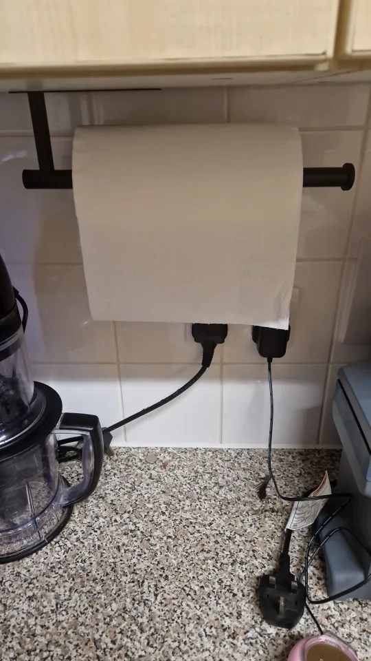 Kitchen Paper Towel Holder Adhesive Tissue Hanger Toilet Roll Paper Dispenser Cabinet Storage Napkin Rack Bathroom Accessories photo review