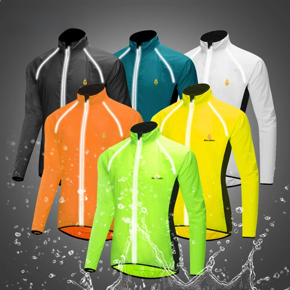 AliExpress WOSAWE WOLFBIKE Cycling Jacket Winter Men Windbreaker Water Repellent Reflective MTB Bike Long Sleeve