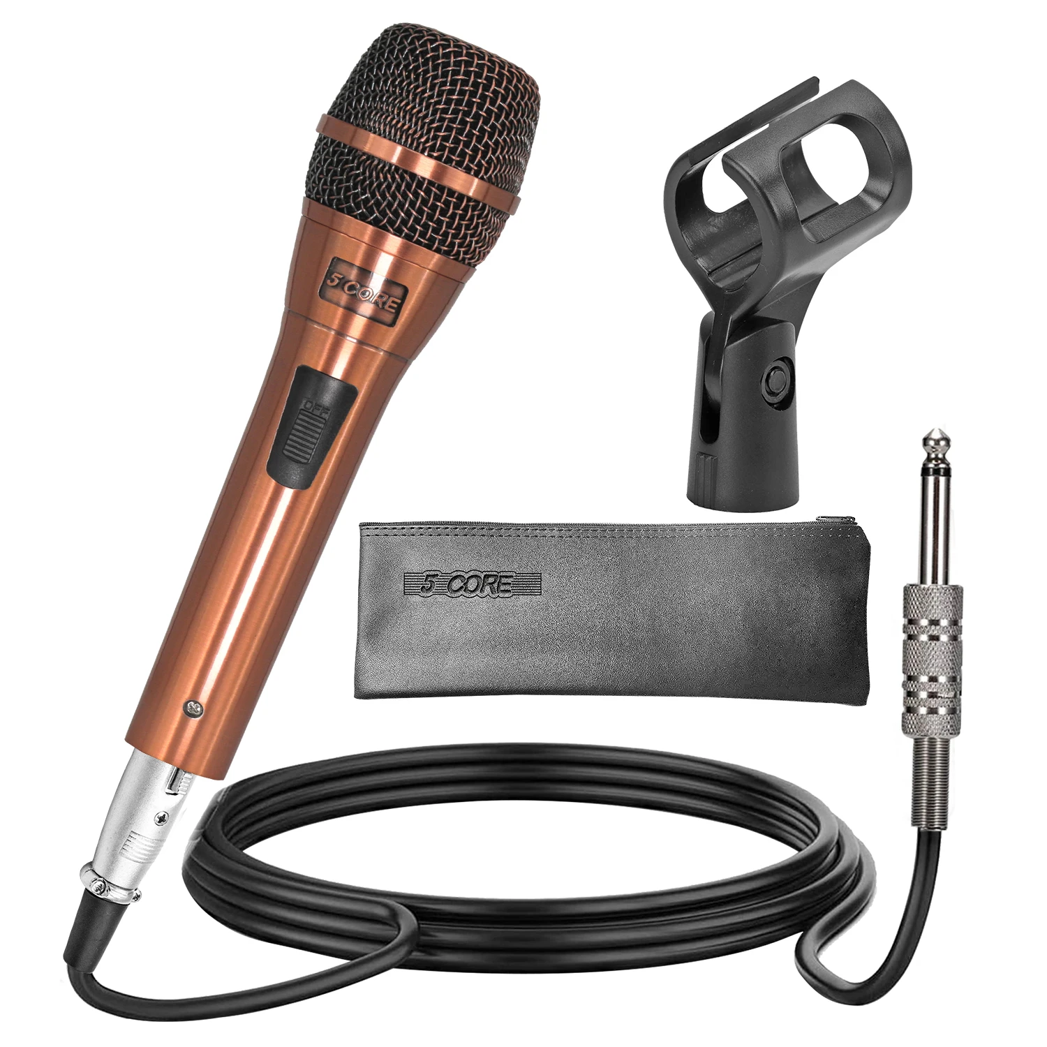 

5Core XLR Microphone Dynamic Mic Karaoke Singing Studio Microfono Handheld Mics ND-807 CoppereX