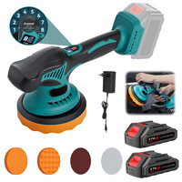 6000RPM Cordless Polisher 8 Gears Rechargeable Car Polishing Machine Electric Rotary Tool For Makita 21V Battery