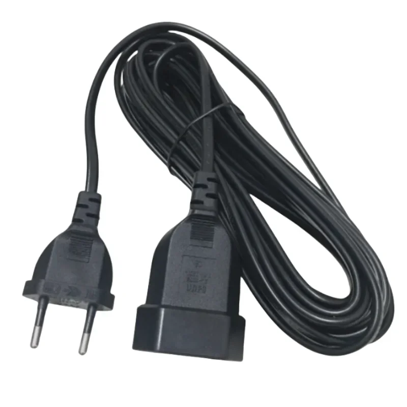 Europeu 2Prong Masculino para Feminino Cabo de Extensão, VDE Certificated Cabo de Cobre, 0.5m 1m 2m