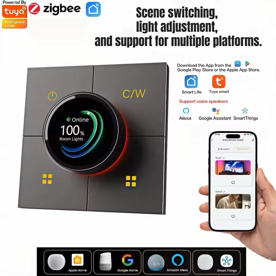 dukewe X3-Dimming Tuya Intelligent Switch Smart Multifunctional Panel Home Automation