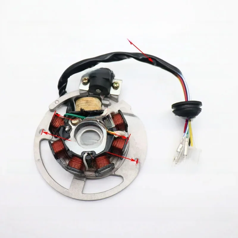 USERX uniwersalne akcesoria motocyklowe stojan cewki generatora zapłonu silnika dla YAMAHA Eton JOG50 XH90 CG50 GY6 50cc — zdjęcie 2