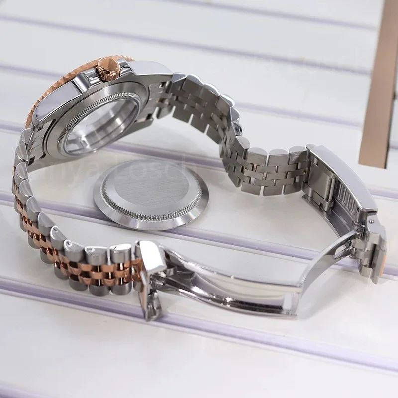 

Watch Case & Strap Accessory Kit Classic Sapphire Crystal, Suitable for Men (Compatible with NH35 Movement)