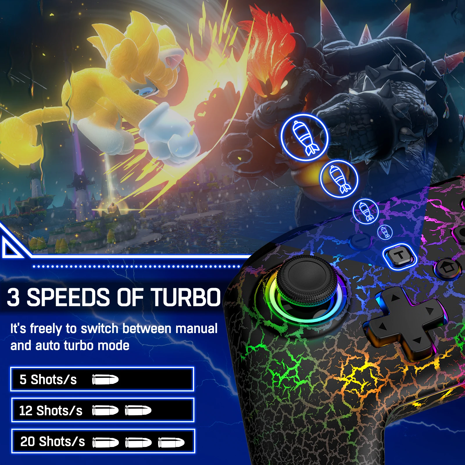 وحدة تحكم لاسلكية ل NS/التبديل OLED/التبديل لايت وحدة تحكم برو غمبد ل Andriod/ios السلكية اتصال تحكم للكمبيوتر/البخار